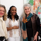 Martine Fougeron, Laura James, Carey Clark and Yolanda Petrocelli, Photo by Ed Alvarez