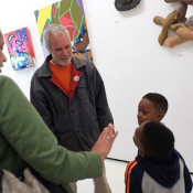 John Ahearn and friends, Photo by Ed Alvarez