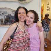Editor Edna Suarez with her daughter Lena