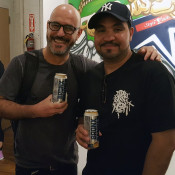 Printmaker Pepe Coronado and friend