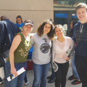 Fantastic student volunteers at The Art of TATS CRU Block Party Celebration!