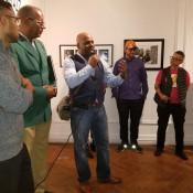 Black Documents opening reception. Miriam Taub